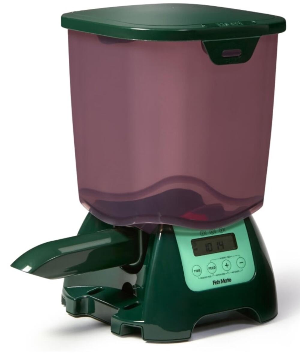 Fish Mate P7000 Automatic Pond Fish Feeder 7L Programmable Timer Open Box